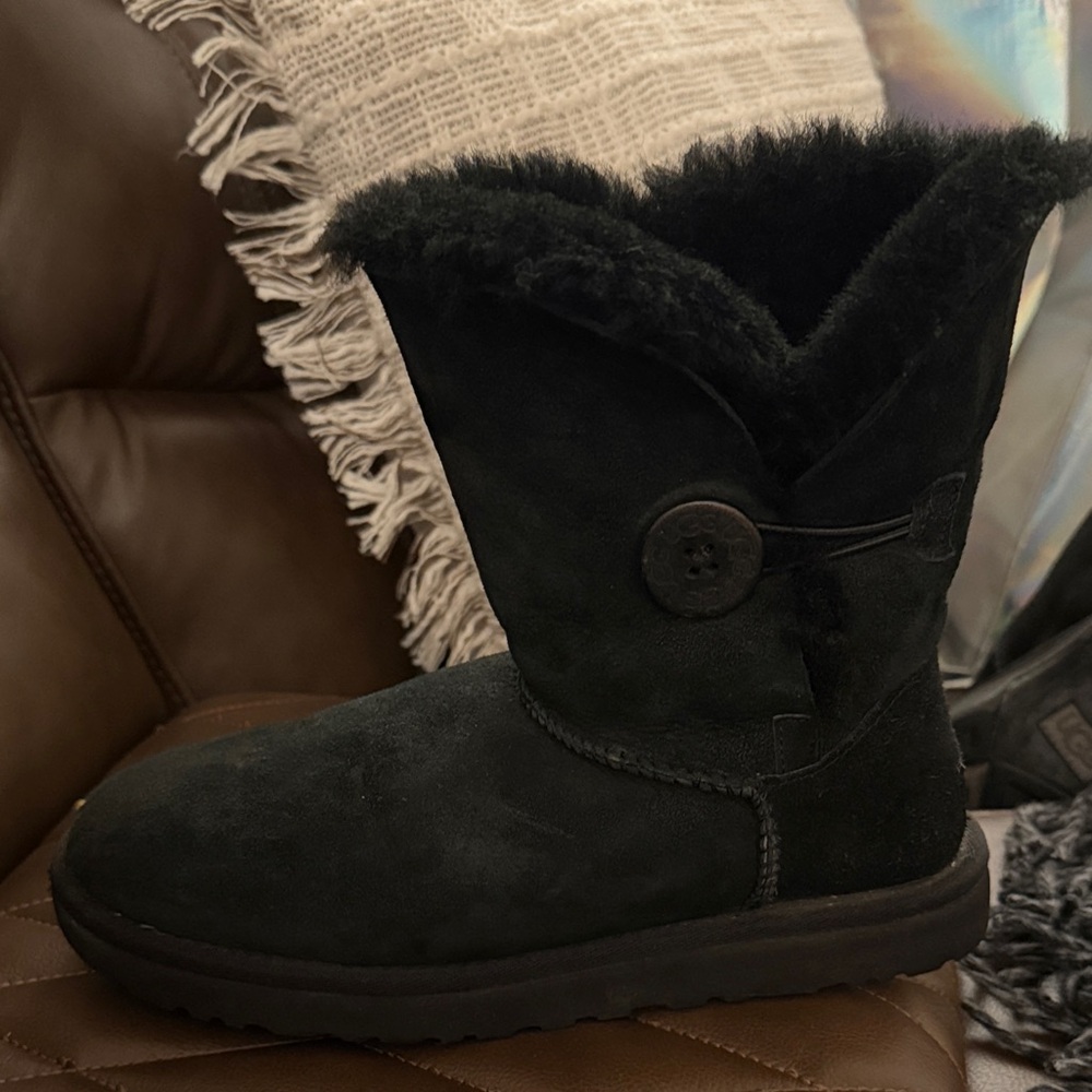 UGG Black Shearling Winter Boots